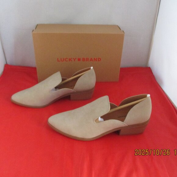 LUCKY BRAND Mizina Faux Leather Shooties $99 - US Size 9 - Dune - 1397 - Picture 2 of 11